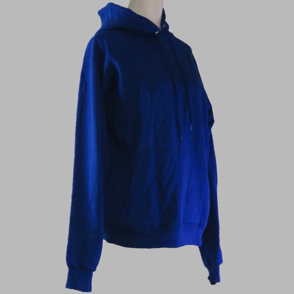 Hanes Men's Blue Long-Sleeve Pullover Hoodie Size M (C972) - Picture 4 of 7